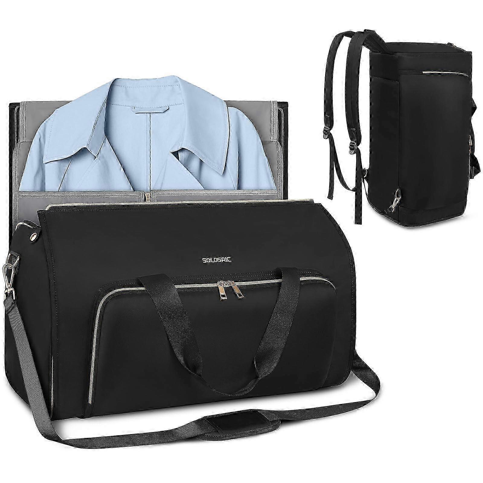 Travel bags with adjustable shoulder and backpack straps suitable for carrying clothes securely and conveniently.