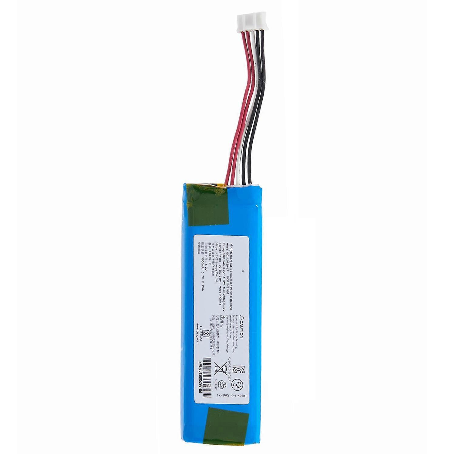 For JBL Flip 4 3.70V 3000mAh Rechargeable Li Polymer Battery Assembly Part (Encode: L0729 LF) (Witho