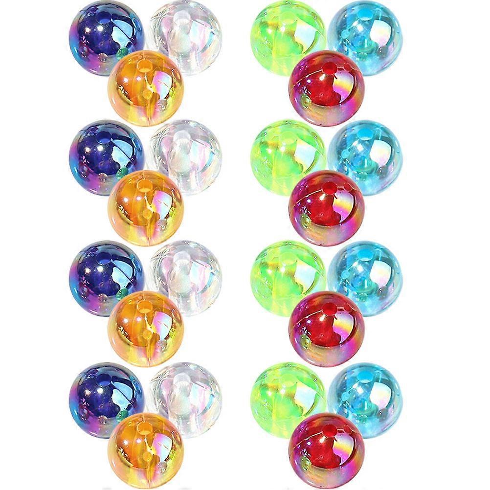 Craft Beads Assorted Color Acrylic Round Beads Colorful Loose Beads Jewelry Accessories 300Set