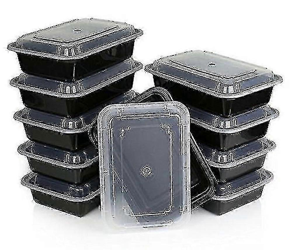10 Pack Premium Stackable Microwave Re-usable Lunchbox Food Container Meal Boxes