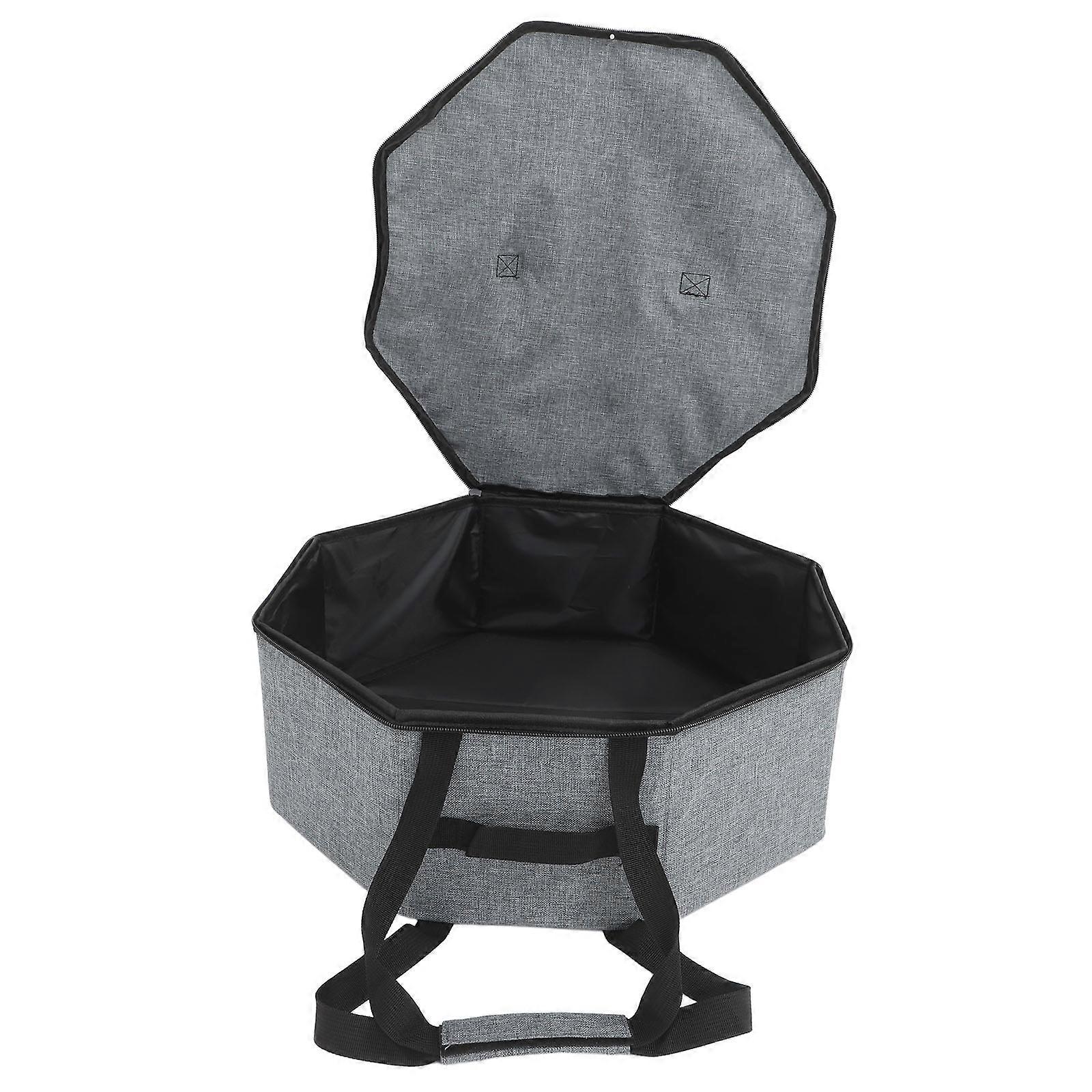 Collapsible Large Hat Storage Box for Women & Men – Stackable Travel Organizer & Protective Case for Cowboy Hats & Accessories, Grey Design
