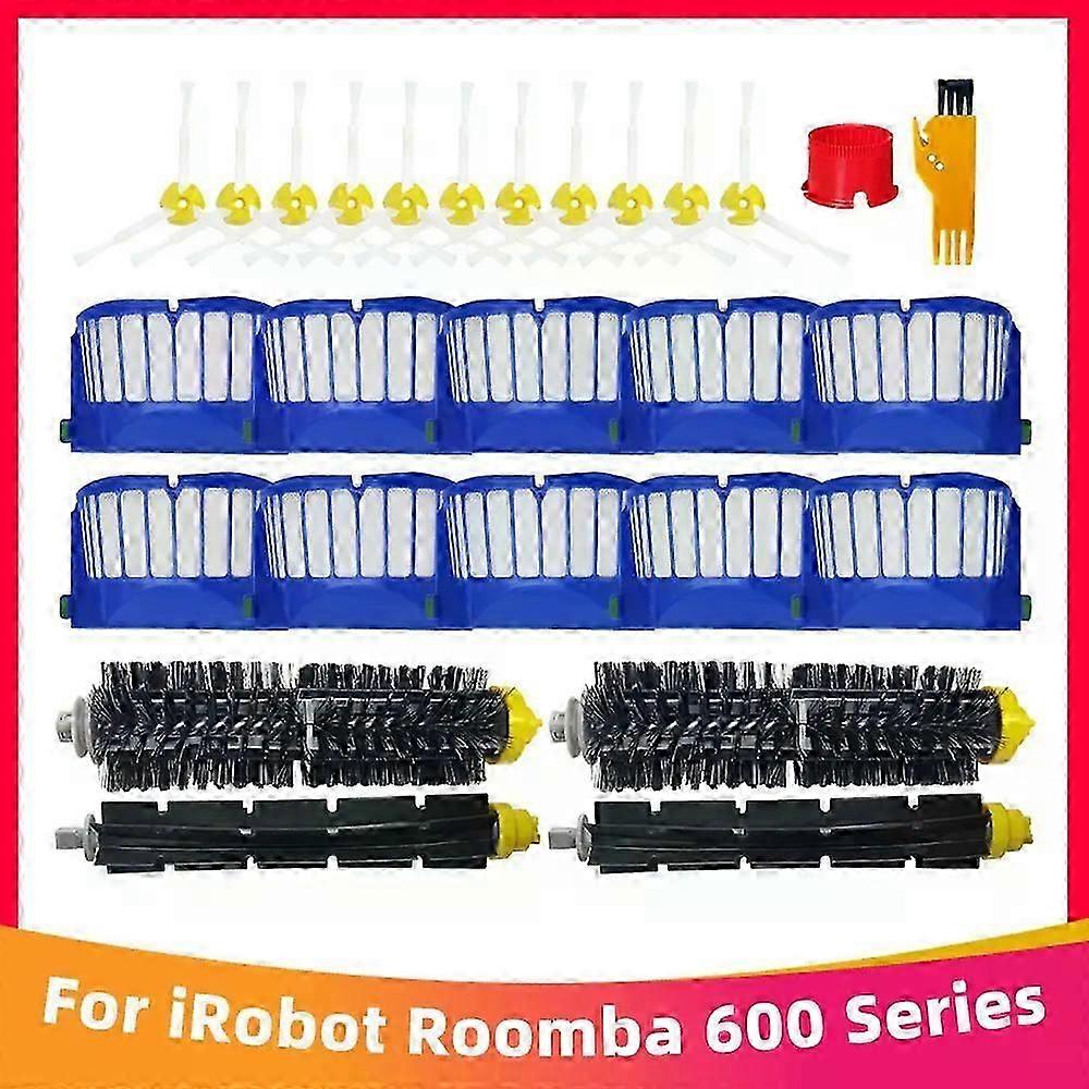 Applies to For iRobot Roomba 600 Series 605 671 692 630 631 650 651 655 660 585 595 680 Robot Vacuum Hepa Filter Main Side Brush