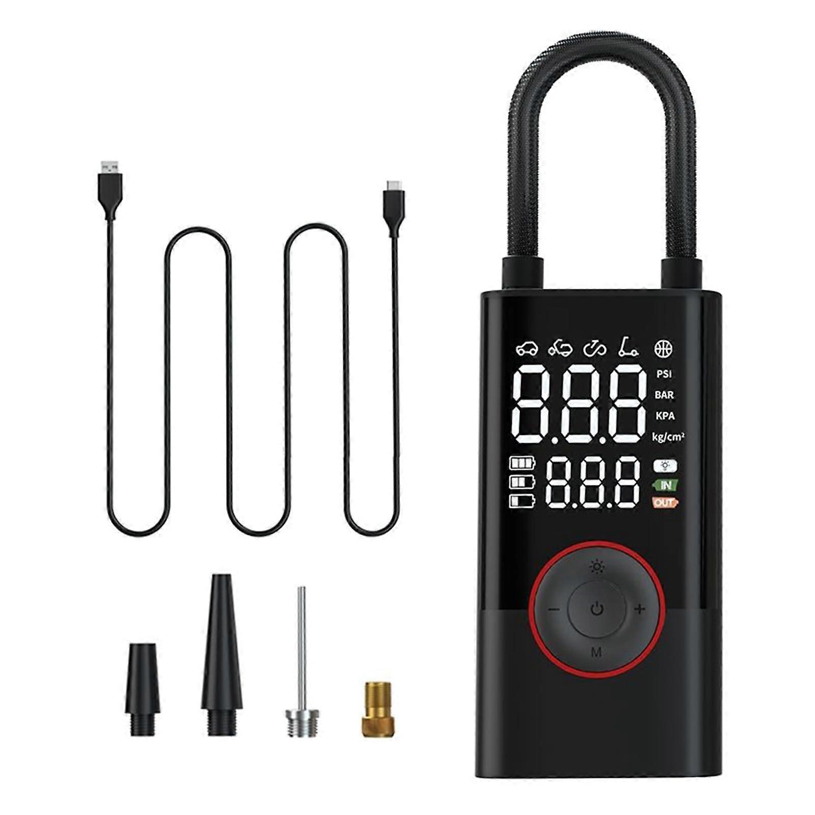Efficiency Vehicle Starter Digital Tire Inflator Air Compressor Pump for Precise Pressure Regulation