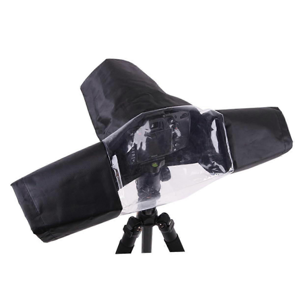 Camera Rain Cover Waterproof with Adjustable Elastic Cord for Rainy Weather Desert Coastal Areas Lens Protection