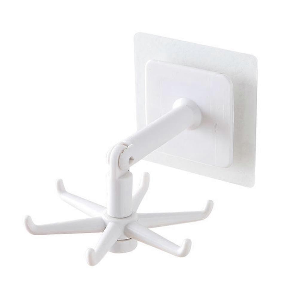 Space-saving kitchenware hanger with rotating hooks for efficient organization