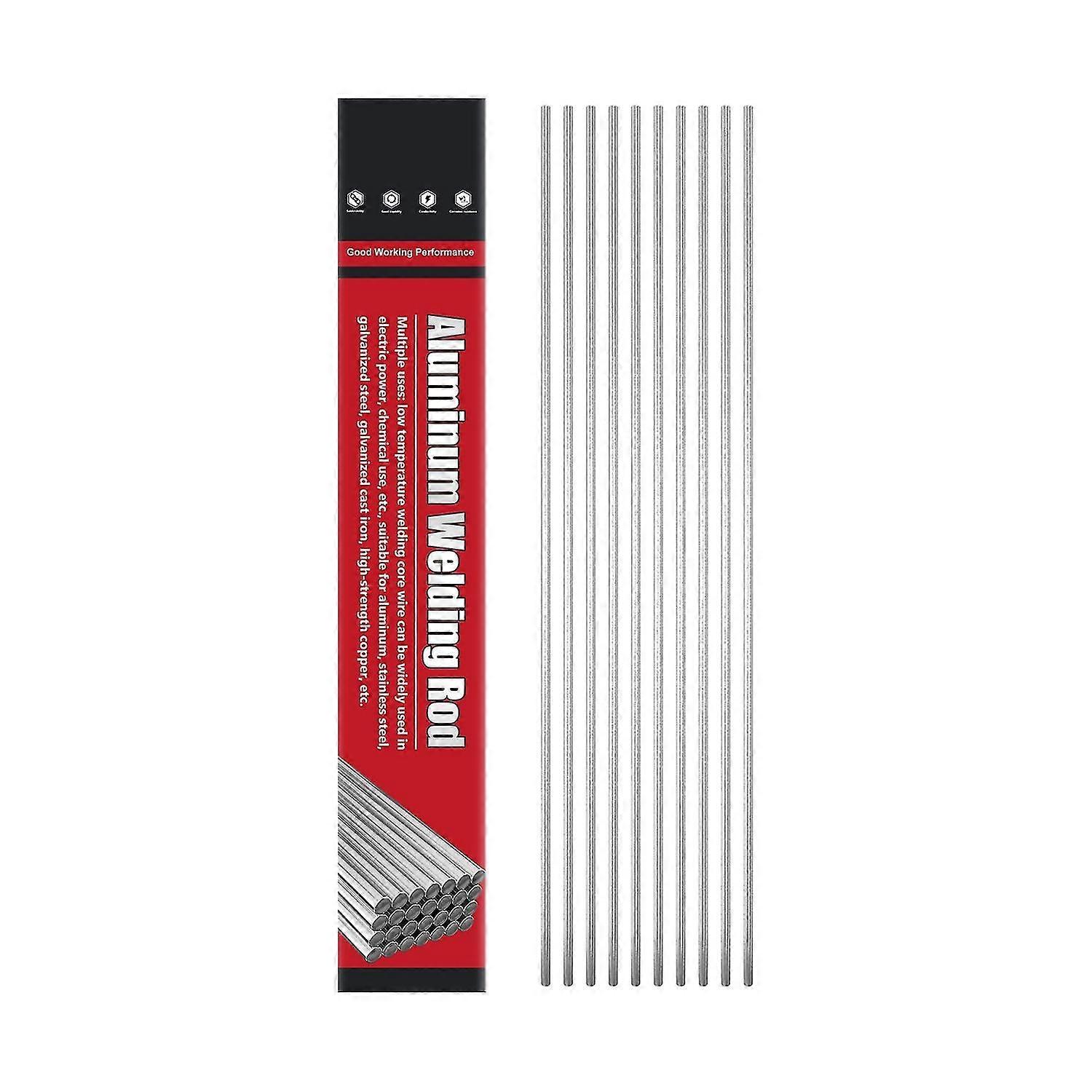 10Pcs Aluminum Welding Rods High Strength Corrosion Resistant Durable Low Temperature Aluminum Weld
