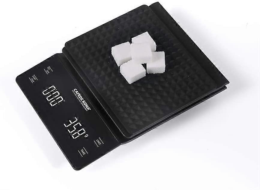 Precision Electronic Scale Hand Punch Coffee Digital Kitchen Scale Multifunctional Bar Counter Electronic Scale Band Timer 3kg/1g Kitchen Scale