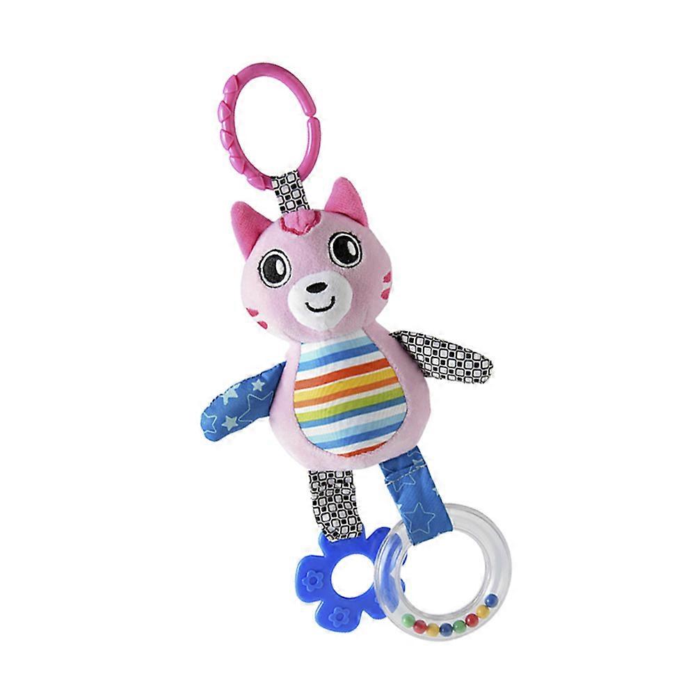 Hanging Hanging Cat Shape For Newborns Stroller Pink 33 x 7 x 6cm Teething Relief 1Pcs