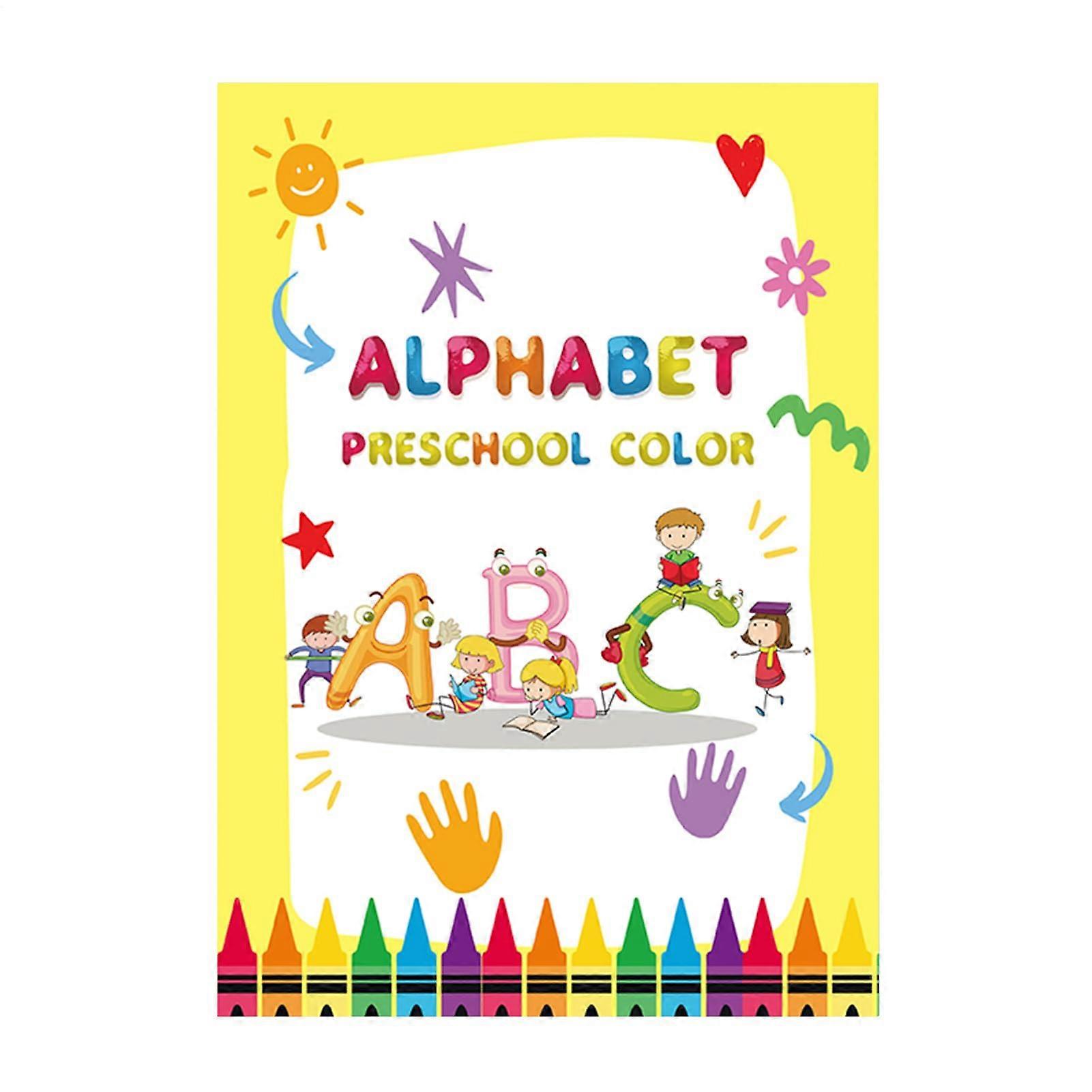 Coloring Books For Kids Alphabet Tracing Book Preschool Learning Activities For Homeschool Travel Airplane Kindergarten Activities
