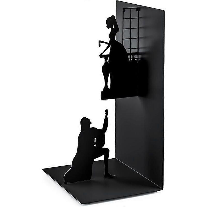 1 pair of bookends -Extraordinary personality,17x8x10cm,black