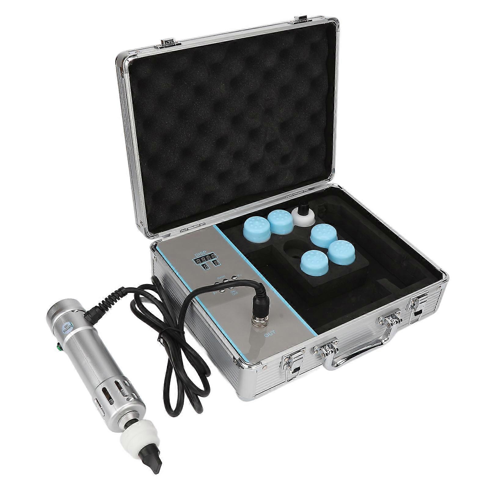 Shockwave Therapy Machine ED Therapy Machine Professional ESWT Shockwave Therapy Machine Silver 100‑240V EU Plug