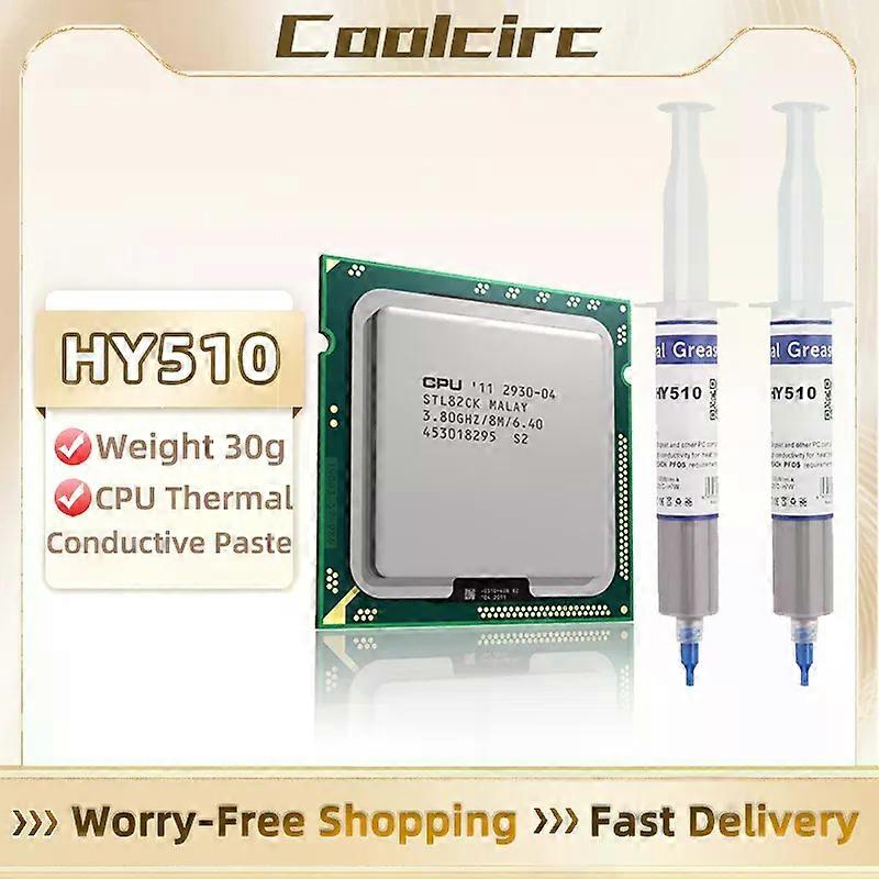 Toimisto Coolcirc HY510 30g lämpöä johtava rasvatahnayhdiste silikoni GPU-suorittimen piirisarjan jäähdytyssilikonirasvalle