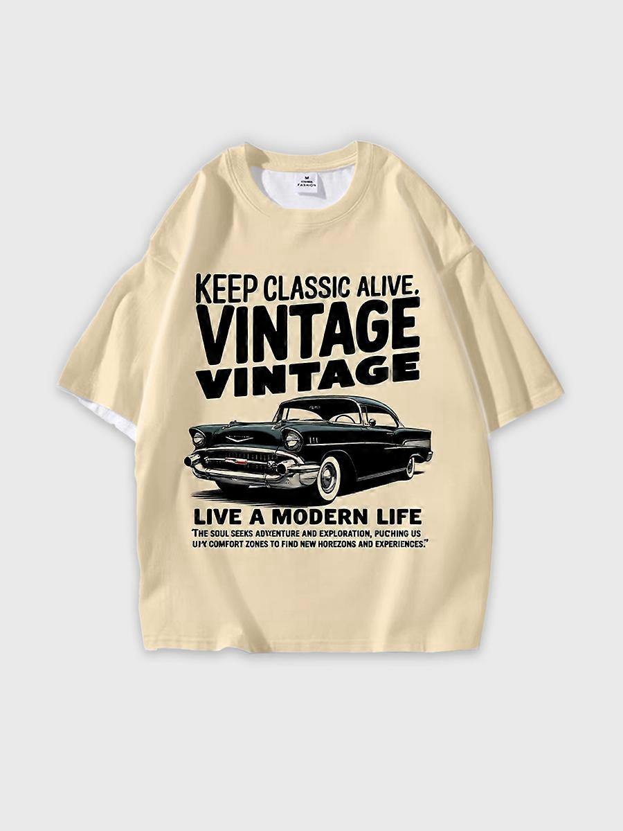 T-shirt round neck Pattern loose short sleeve JW1719