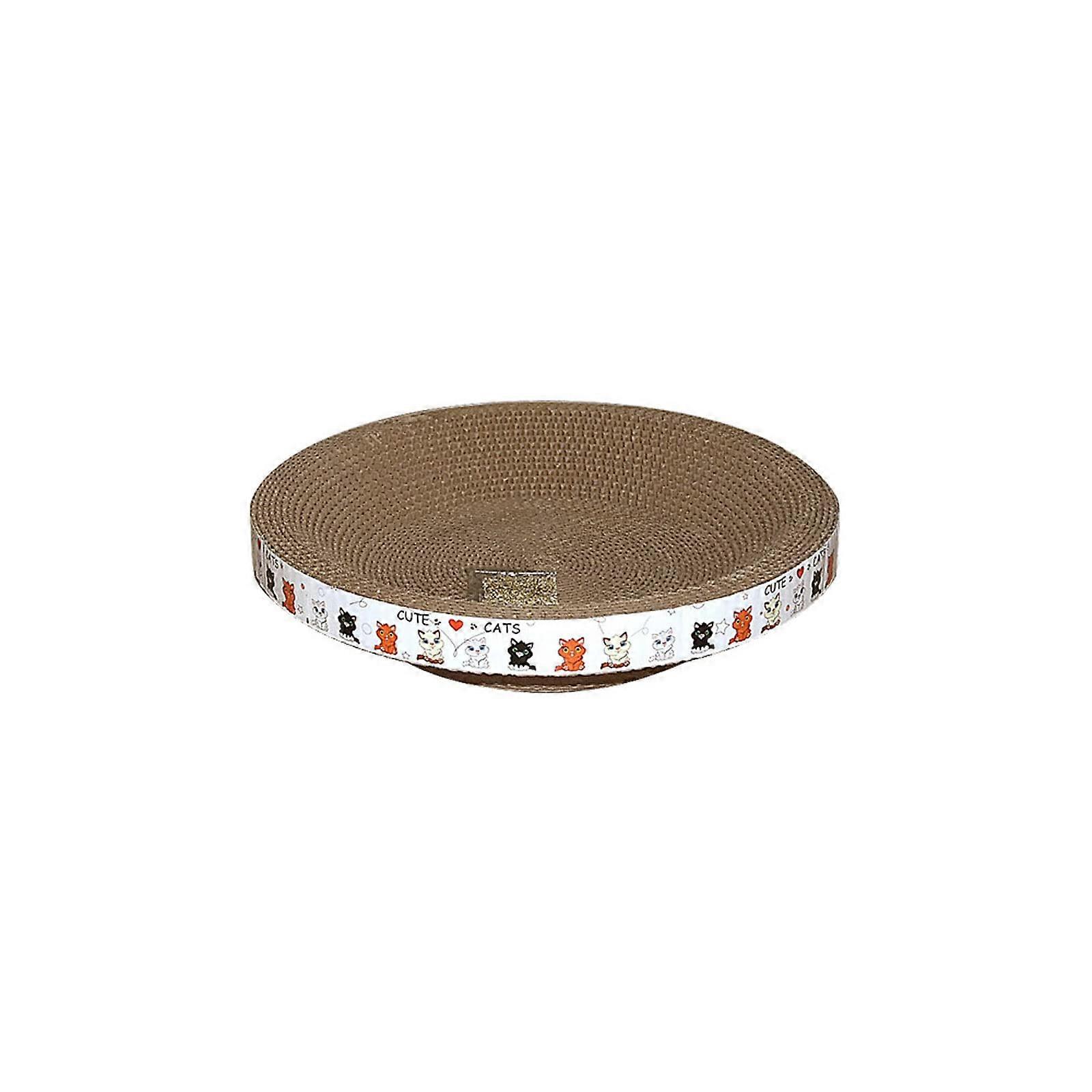 Round scratching board, replacement for scratchresistant honeycomb mesh design, accessory for 30/40 cm scratching mat, 30 cm.