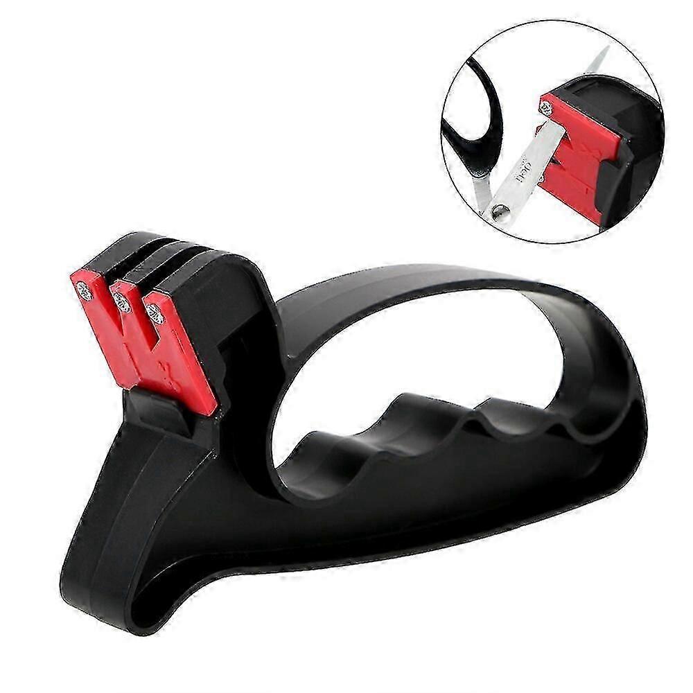 Knife Sharpener Knife Grindstone Handheld Scissor Blade Sharpening 2 In1 Kitchen Tools