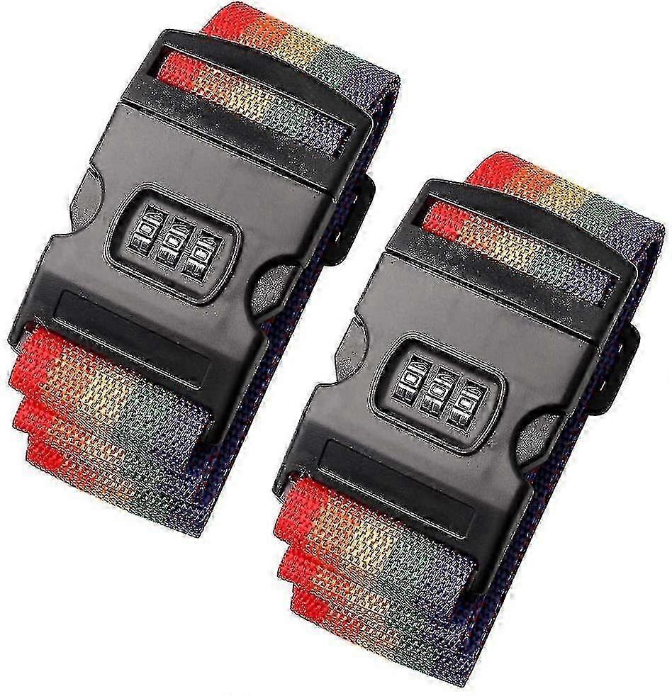 2 stycken bagageremmar, packbälte för dina resebehov