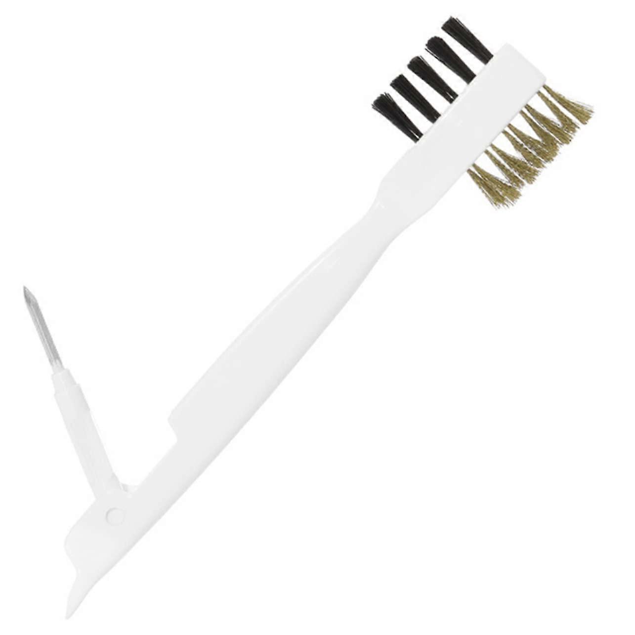2 pieces gas stove cleaning brush with wire brushes for scraping and cleaning