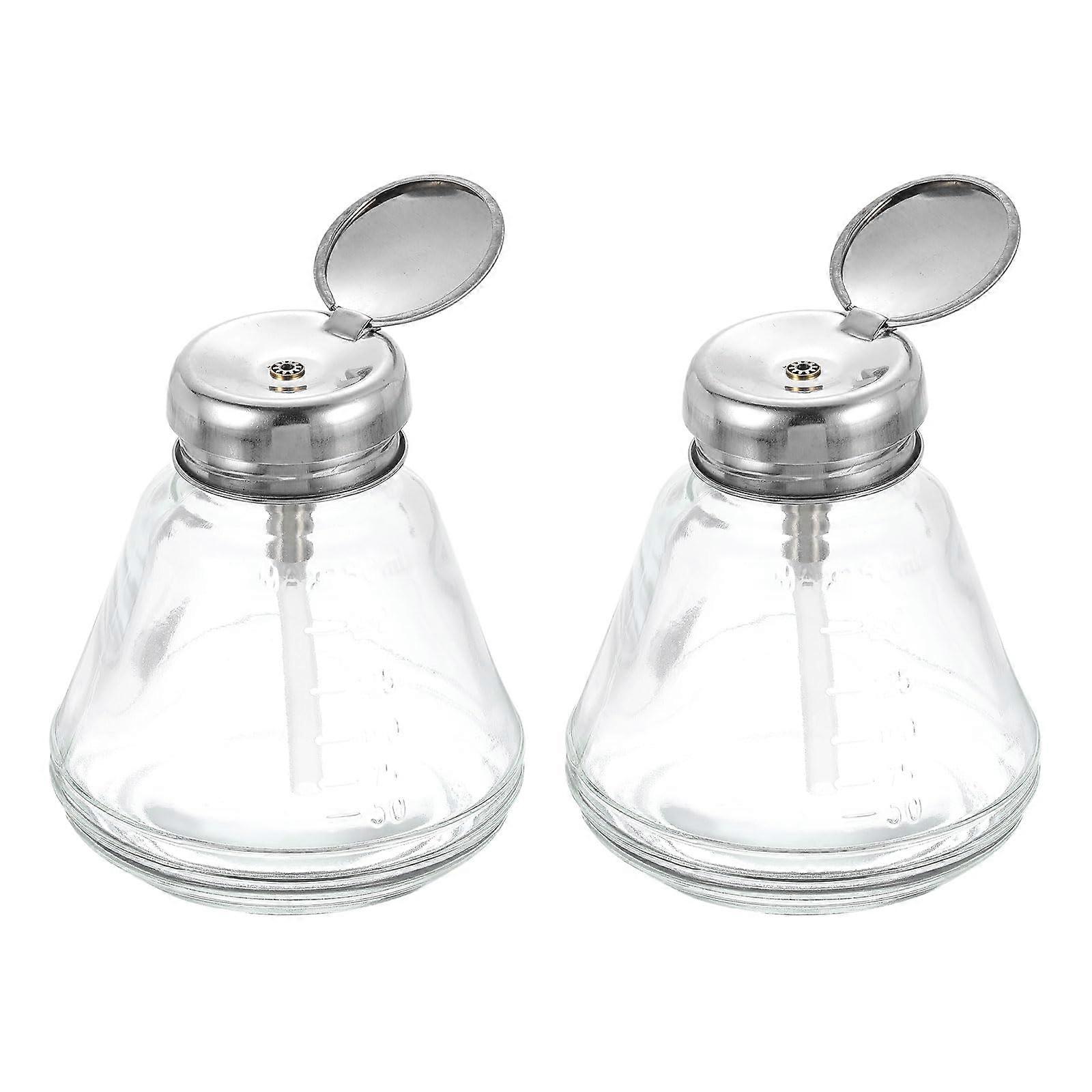 Pack of 2 Solvent Alcohol Dispenser 180 ml with Plastic Hose and Copper Core