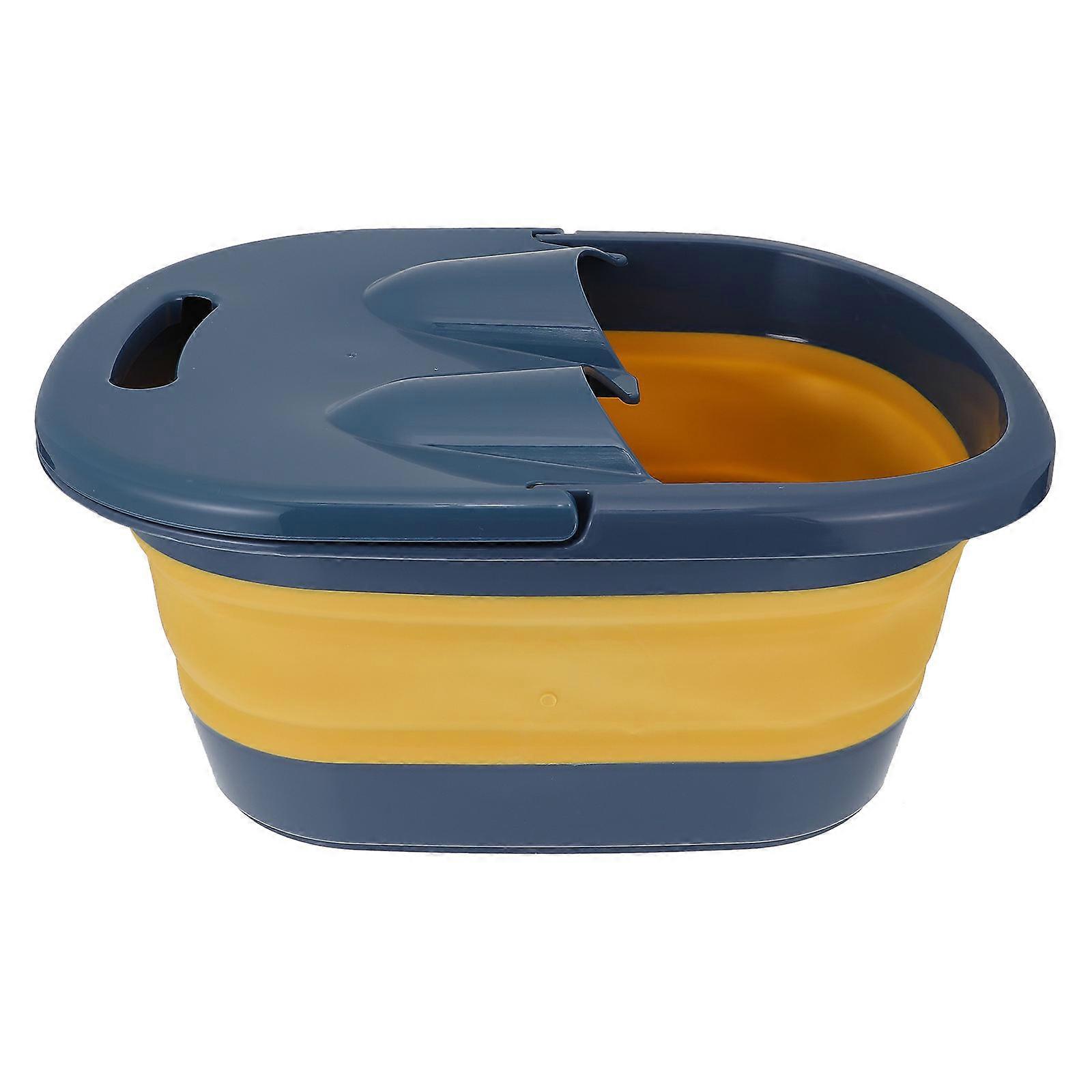 Foldable Foot Soak Bucket Multi-Functional Foot Bath Basin Travel Friendly Storage Container 1Set
