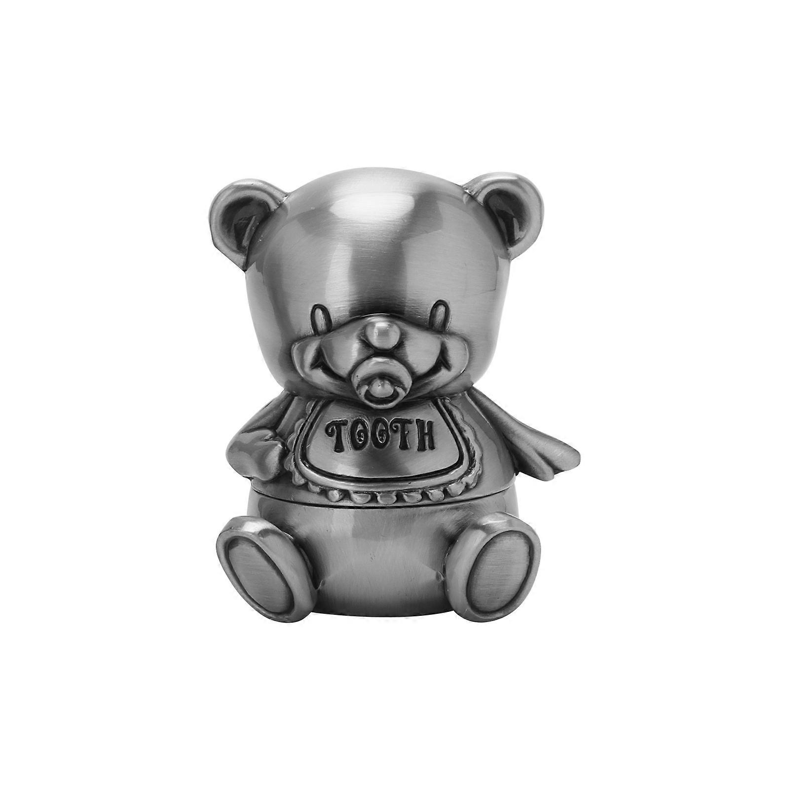 Tooth Keepsake Box Unique Design Cute Adorable AntiCorrosion Rust Resistance Tooth Fairy Box(Ancient Tin )
