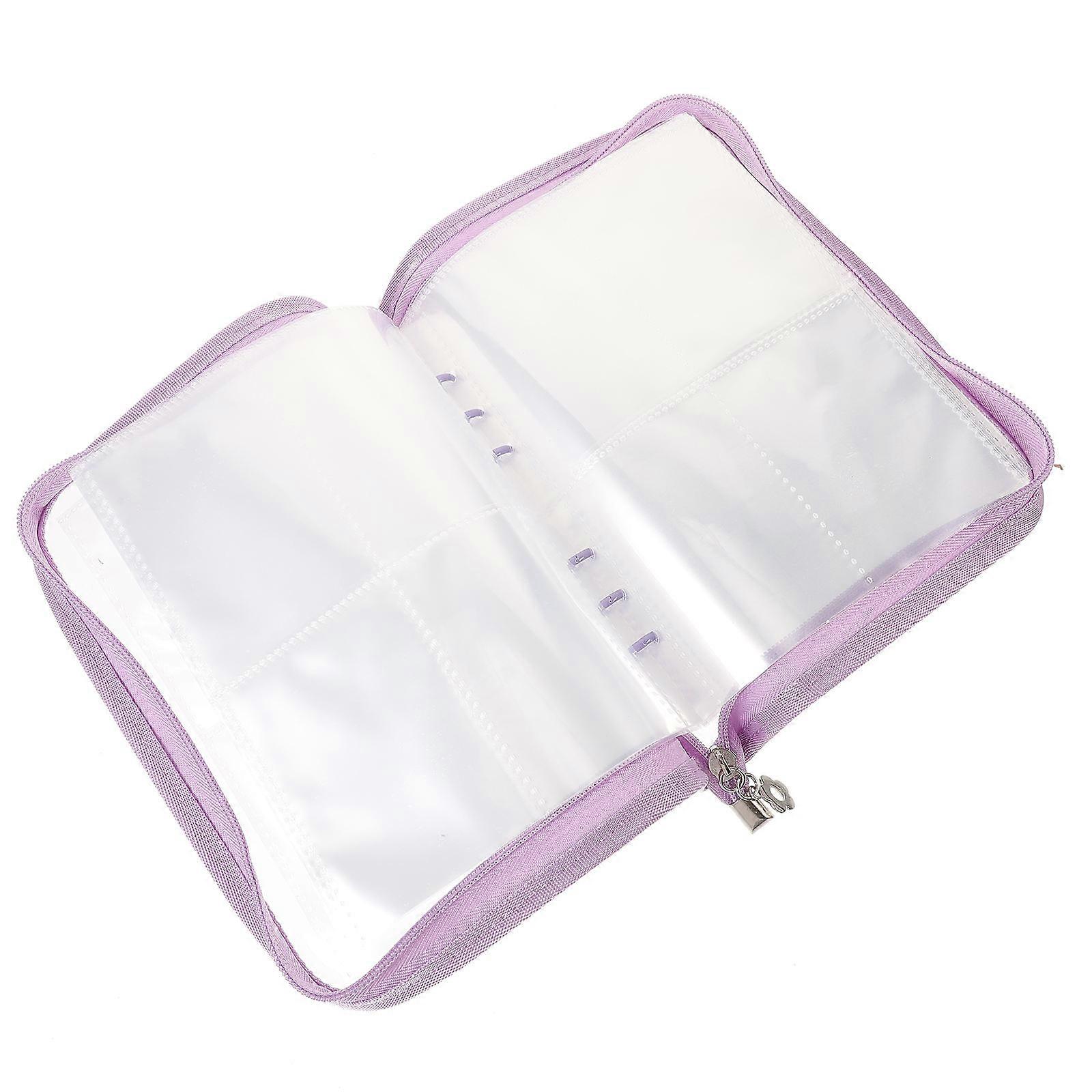 1 Set Multi Functional Jewelry Display Album Clear Storage Holder Portable Carrying Book