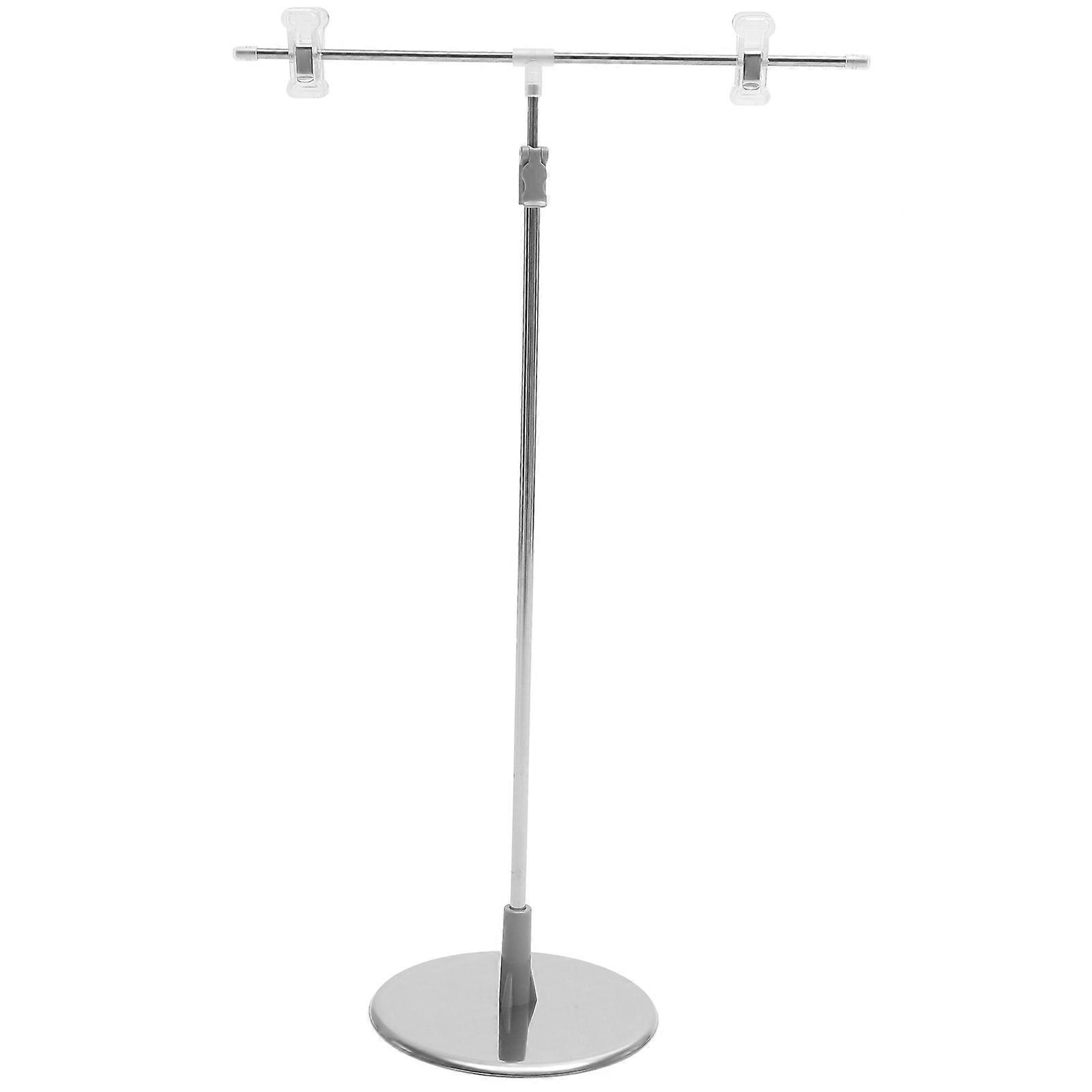 Stainless Steel T Shape Adjustable Poster Stand, Versatile Display Holder for Advertising, Wedding Signs, Retail Stores, and Exhibitions, Easy to