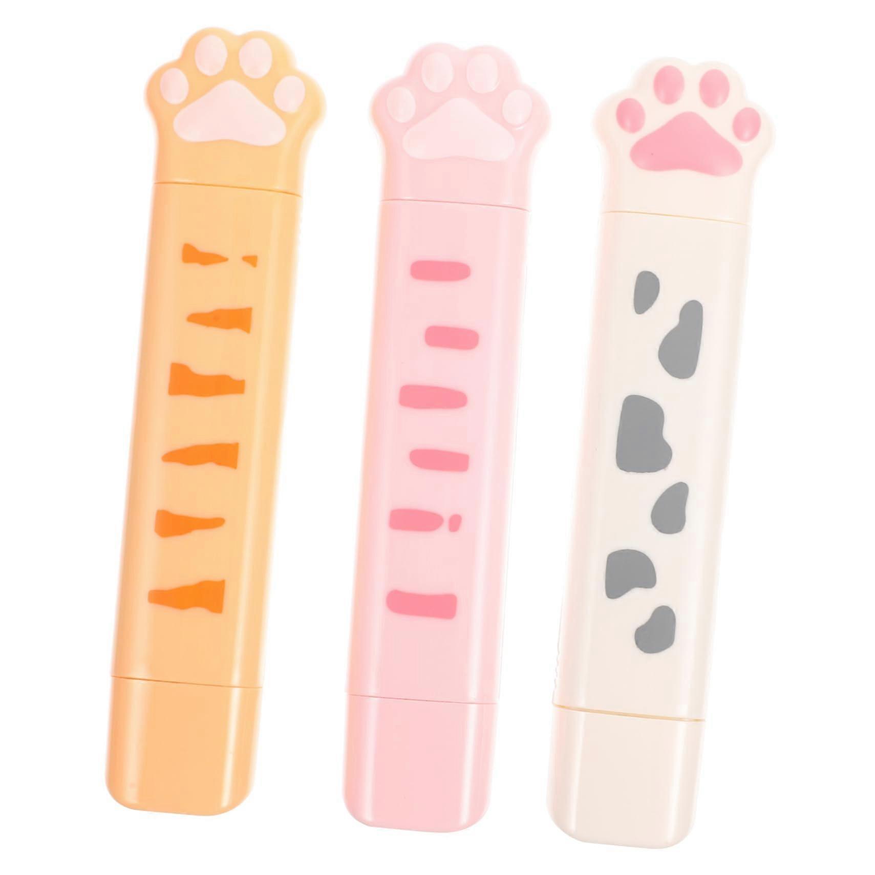 Catshaped correction tape set, whiteout tape set, learning tool for students, boys and girls, correction tape pen