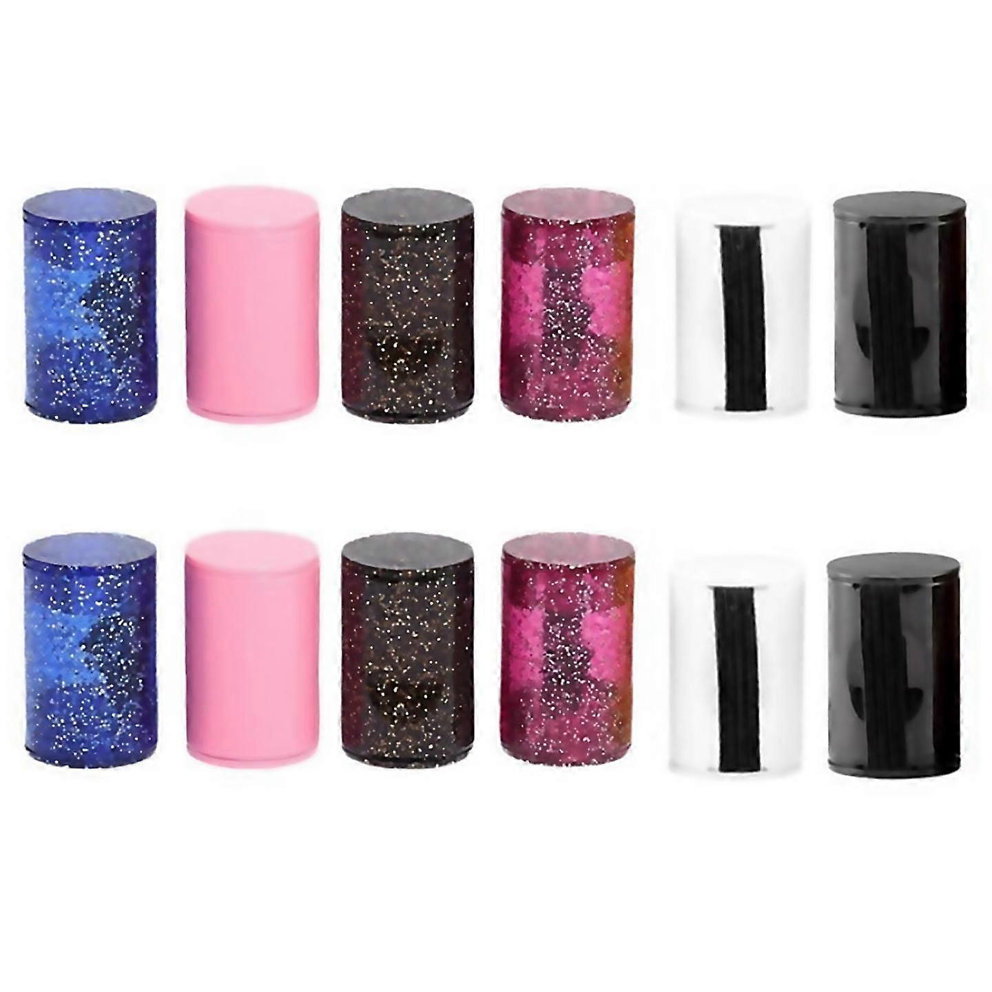 For 12 Pcs Universal Plastic Assorted Finger Shakers Mini Percussions