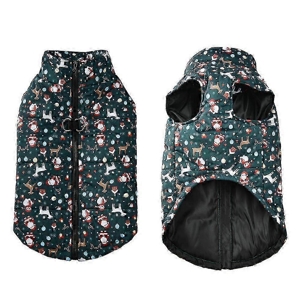 חג המולד מעיל כלב עמיד למים חורף חם בגדים לכלבים קטנים בינוניים גדולים חיות מחמד מזג אוויר קר תחפושות ז'קט צרפתי בולדוג עמיד לרוח חליפת שלג Ne
