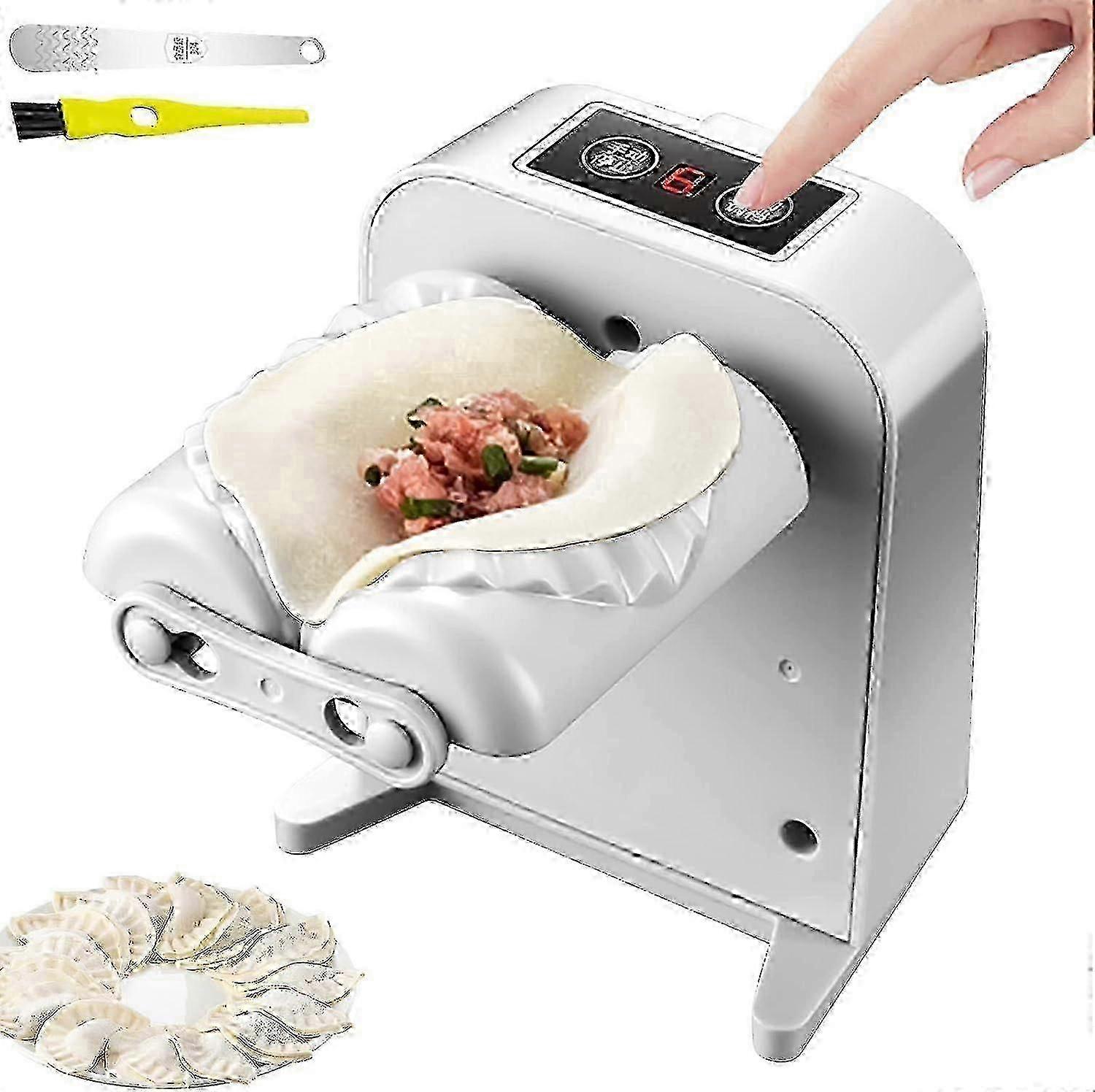 2025 Automatic Electric Dumpling Maker Machine, 2-Mode Household Appliance with Spoon & Brush