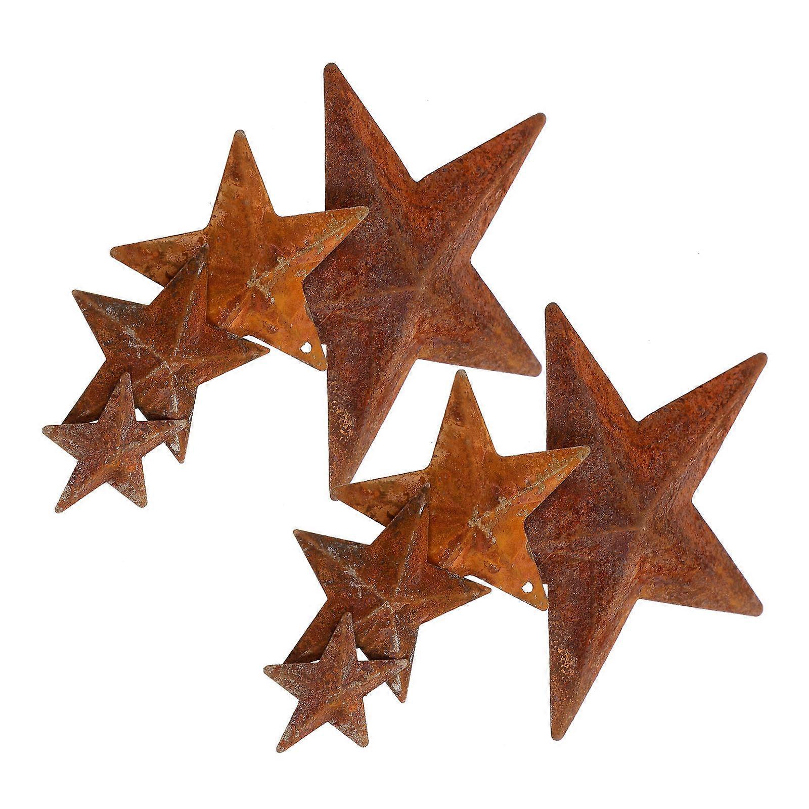 Rusty Metal Stars Retro Five-Pointed Star Decoration for 30Pcs
