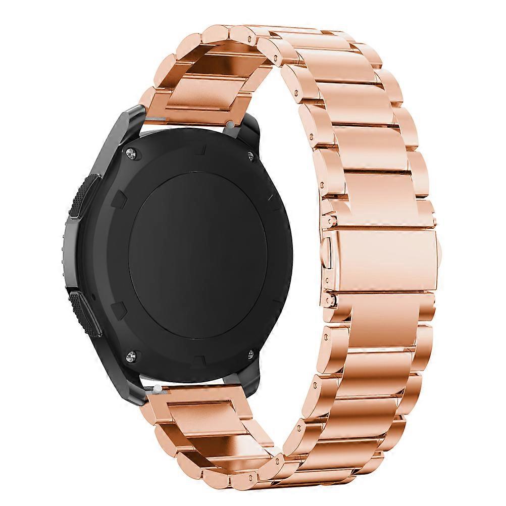 Golden Metal Watch Chain Breathable Rugged Smartwatch Band Smooth Texture Seamless Welding Daily Use 1Pcs