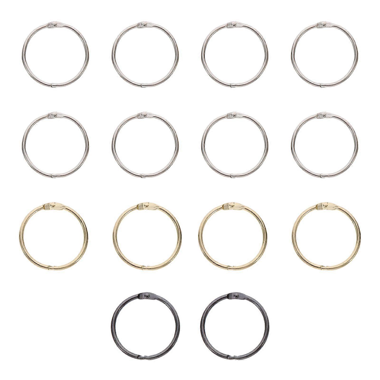 14 stk løse bladbind ringe metal bindemiddel ringe 30 mm binderinge notebook bind tilbehør