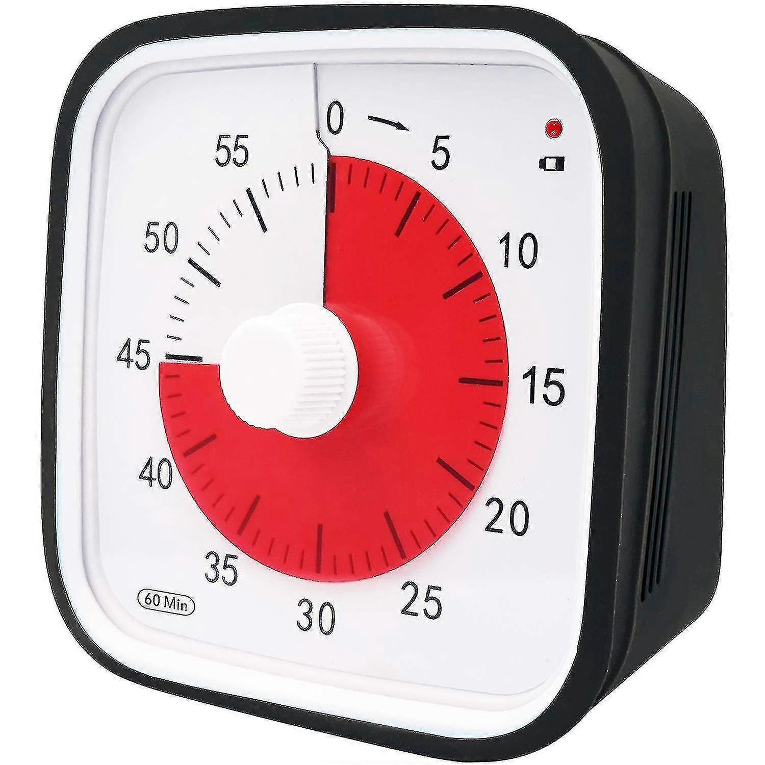 Large Visual Countdown Timer for Classroom, Kids & Adults - Durable Mechanical Timer for Kitchen, Study & Time Management