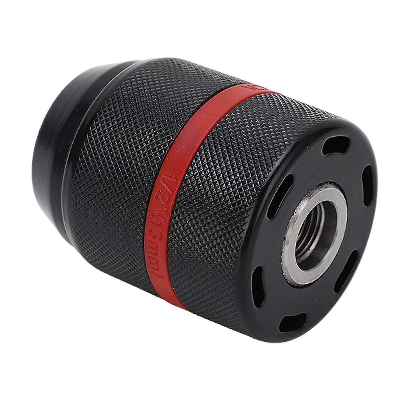 1/2" X 20 UNF Keyless Self-Clamping Chuck, 58mm Round Diameter, Durable Mounting Tool for Power Drills