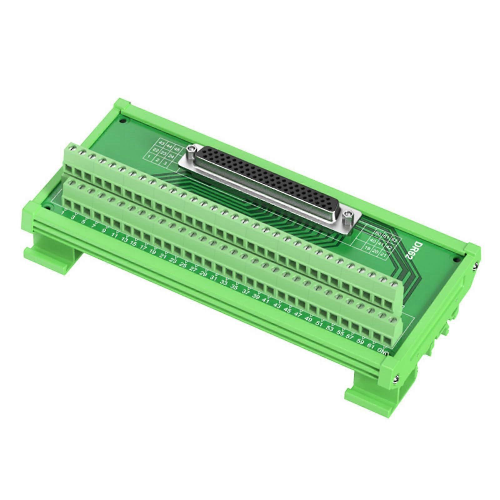 D-Sub Connector Block For 9 15 25 37 50 62 78 Sizes, Easy Install, DB62 Female Header Compatible