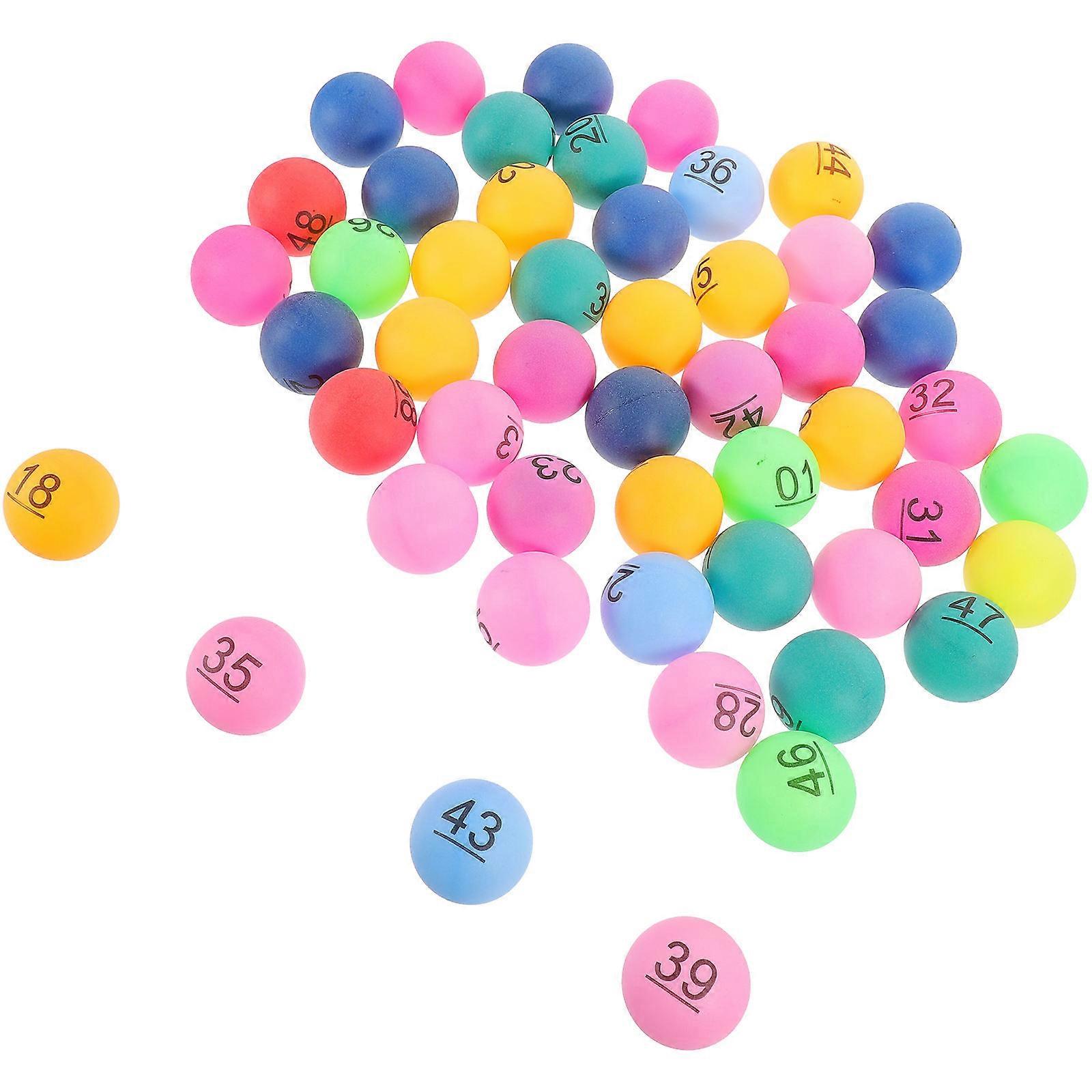 50pcs Small Plastic Party Balls Game Props for Raffles Events Crafts Game Celebrations Family Gatherings Durable Reusable