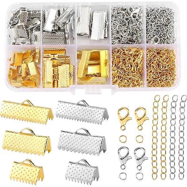 370pcs handmade jewelry findings kit with loops and chain extenders Lo.