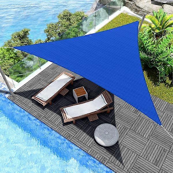 Sun Shade Sail UV Protection Fabric Canopy 9.8ft x 9.8ft x 9.8ft Blue
