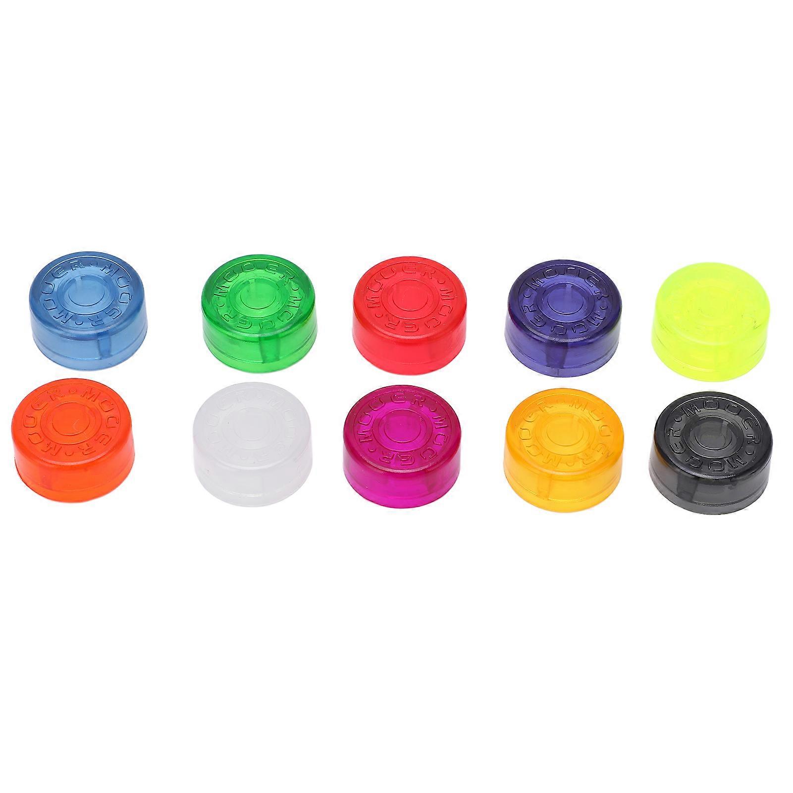 10 قطع تأثير الغيتار Footswitch توبر تأثير البلاستيك قبعات حماية دواسة اكسسوارات الغيتار