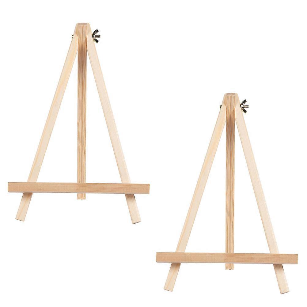 Mini Easel Display Rack Set of 2 Small Tabletop Art Stand for Painting, Photos, Crafts, Wedding Decorations, and Home Décor