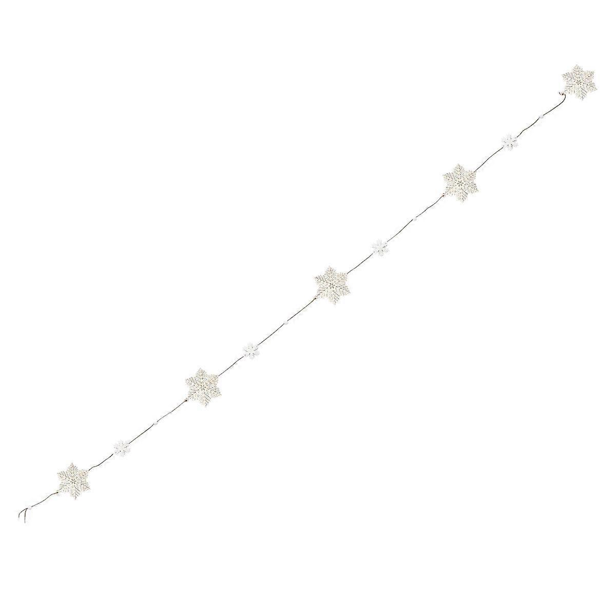 String For Ornament Hanging String Kit Christmas Tree Garland Decoration Snowflakes Shape White 1Pc