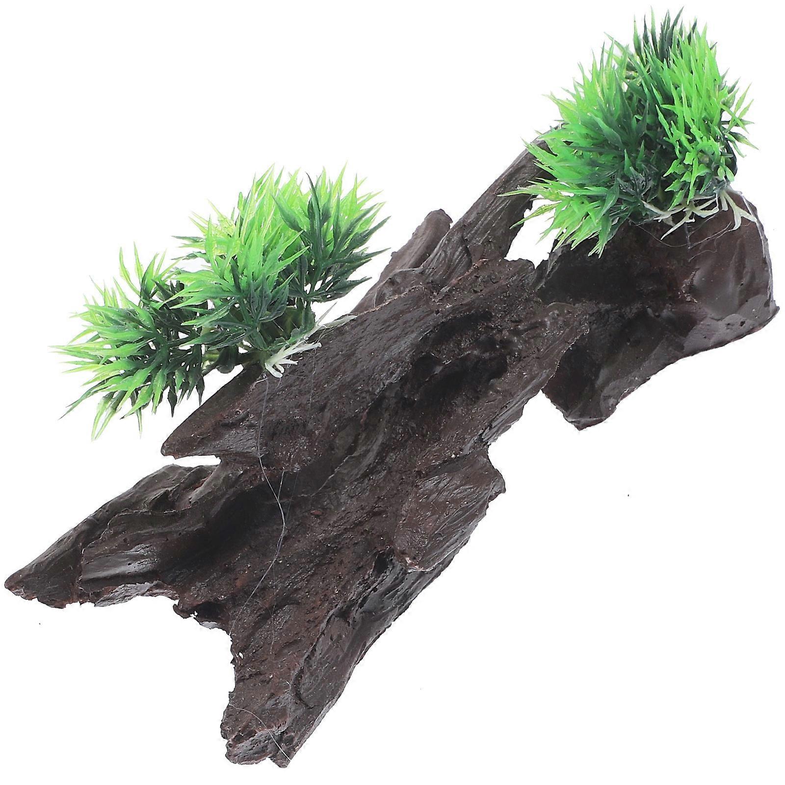 Fish Tank Decorations Hideout Resin Aquarium Cave Rockery Shape For Office Decoration 20X10cm Suitable For Fish Tank 1Set
