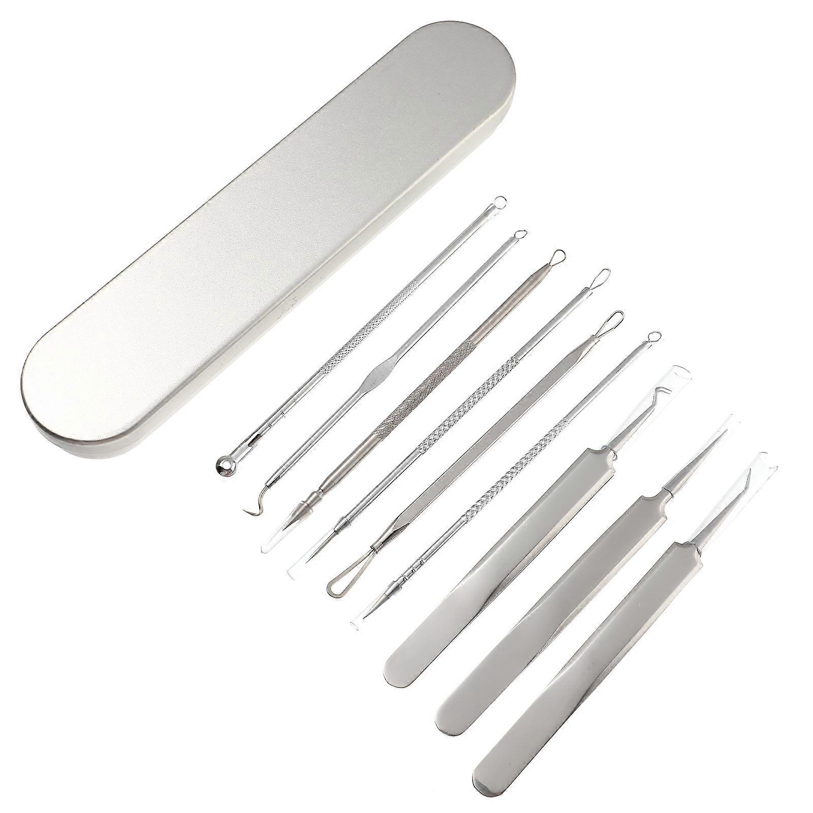 Acne Removal Needles Pore Cleaning Tools For Professional Use Assorted Color Stainless Steel Kit
