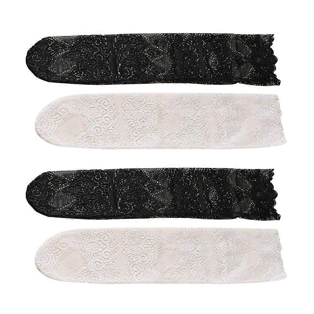 Creative Lace Socks Nylon Material Sweat Absorbing 2Pcs