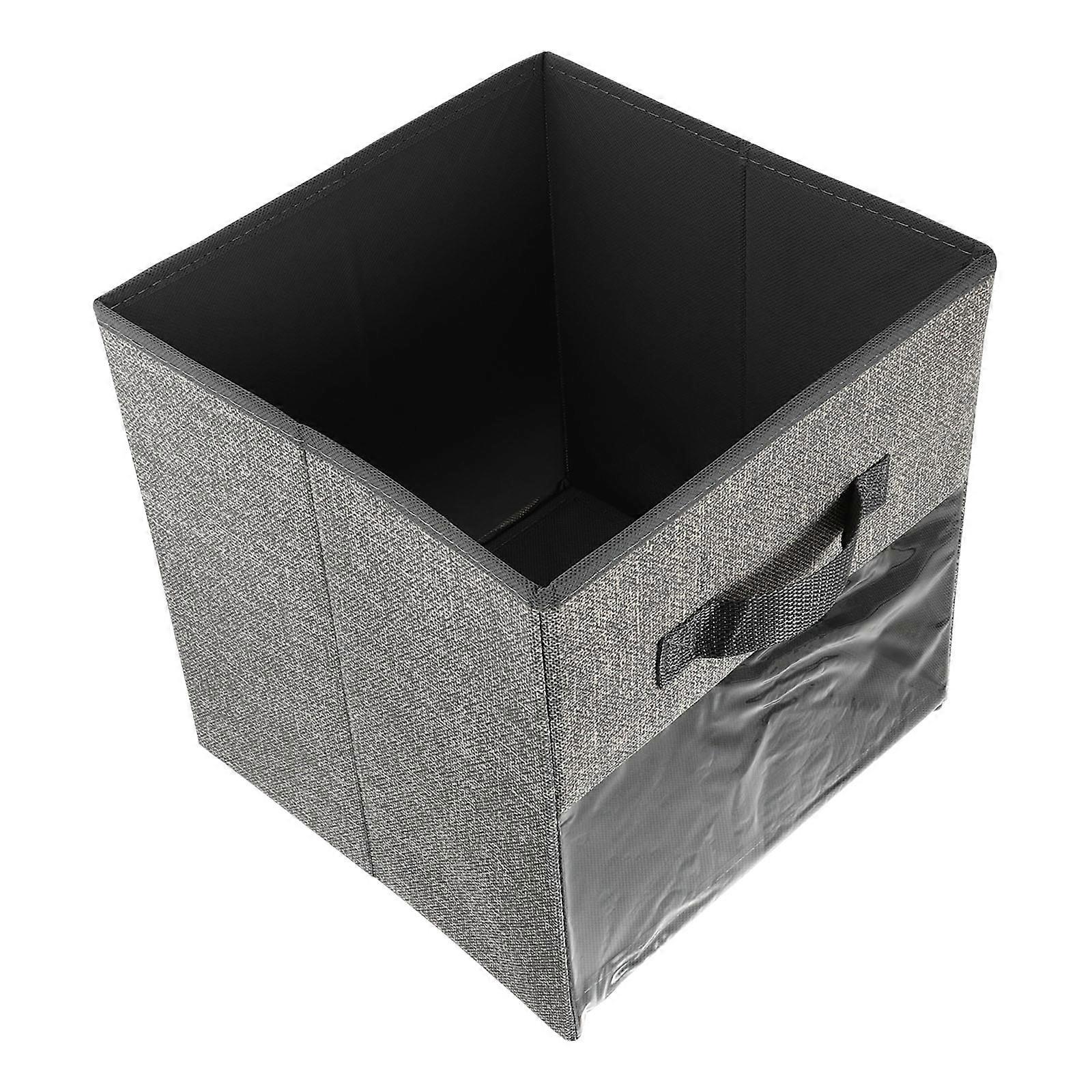 Transparent Window Storage Box Clothes Containers For Closet Organization Square Shape Material 1Pcs
