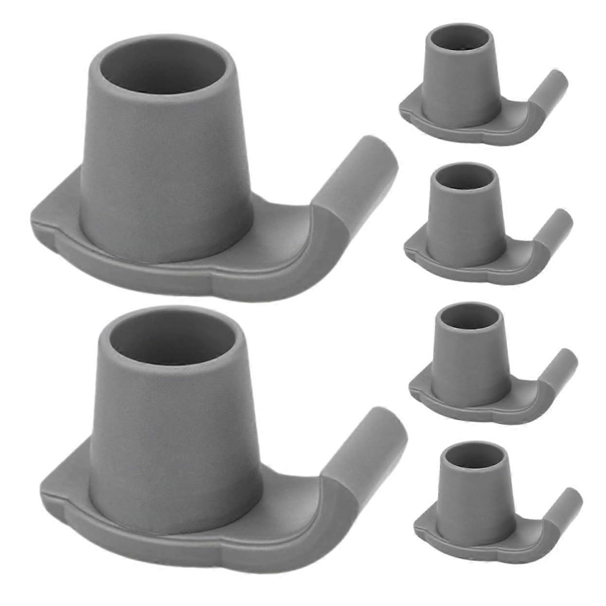 Foot Pads For Walking Aids, 6 Pack Universal Walker Glides, Replacement Parts, Walker Accessories