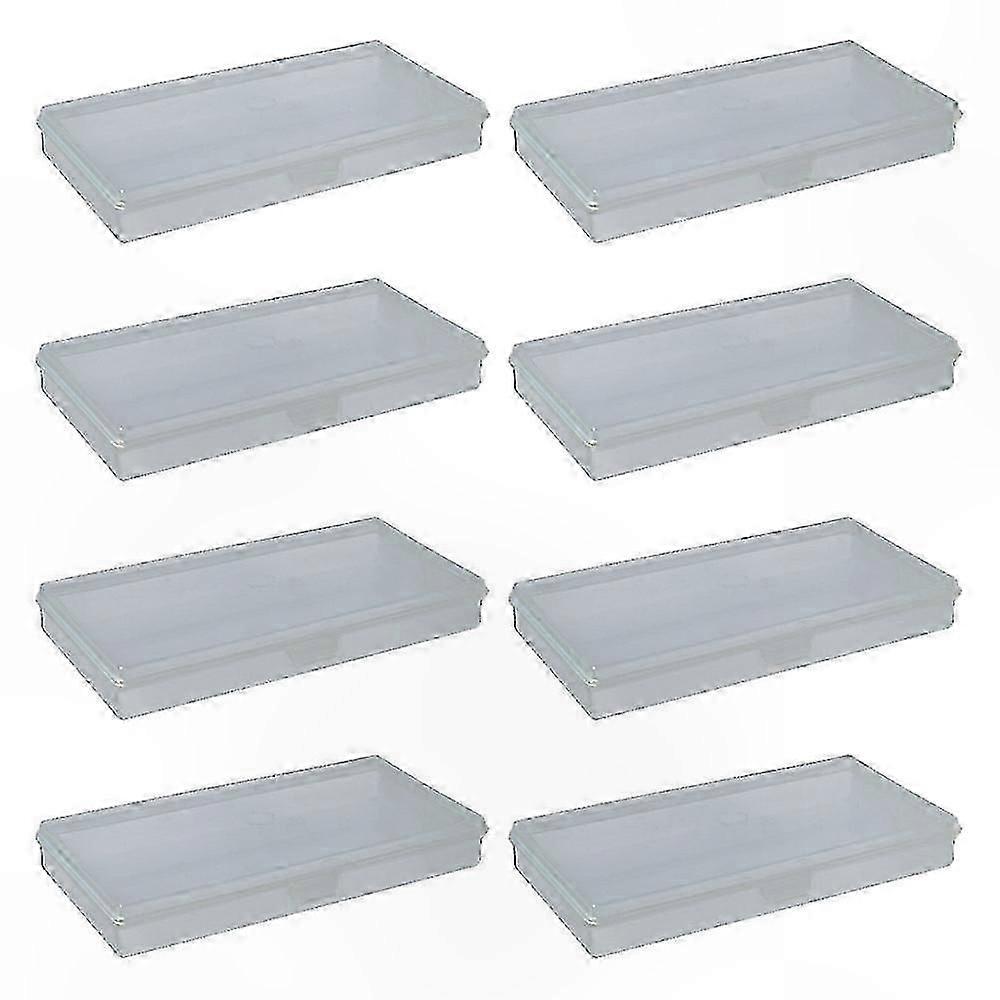 Clear Plastic Rectangular Storage Box for Small Items - Modern Organizer Solution