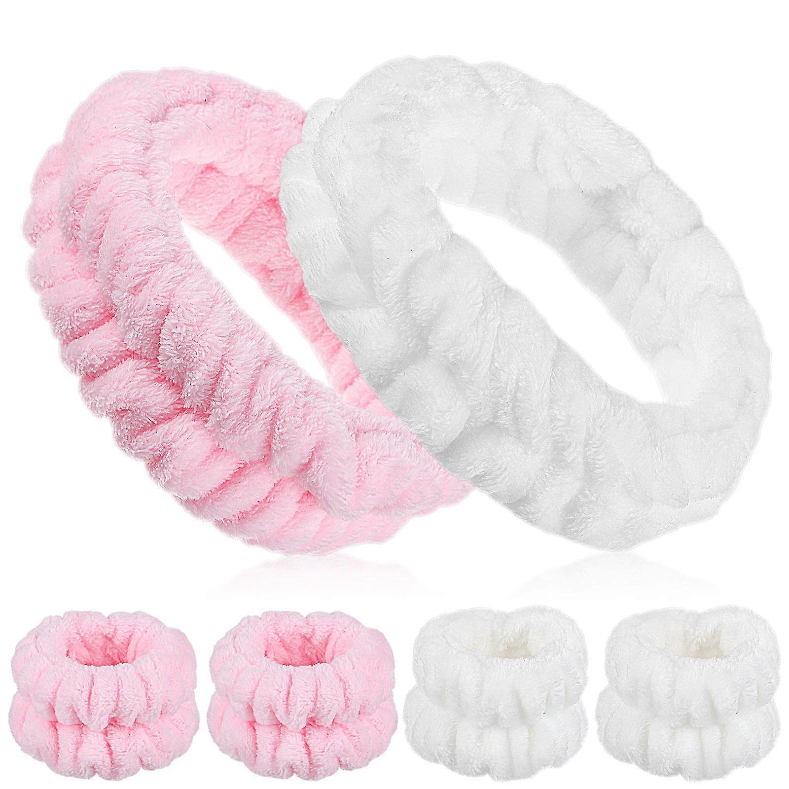 Skincare Wristbands For Makeup And Bathing Suitable For Women And Girls In Assorted Color With Elastic Design Preventing Liquid Spreading 1 Set