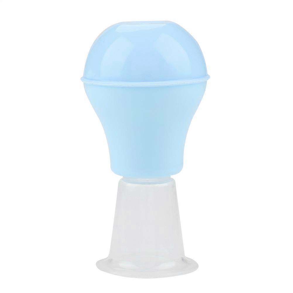 Women Portable Soft Cups Correction for Inverted Flat Nipples Aspirator Puller(Blue)